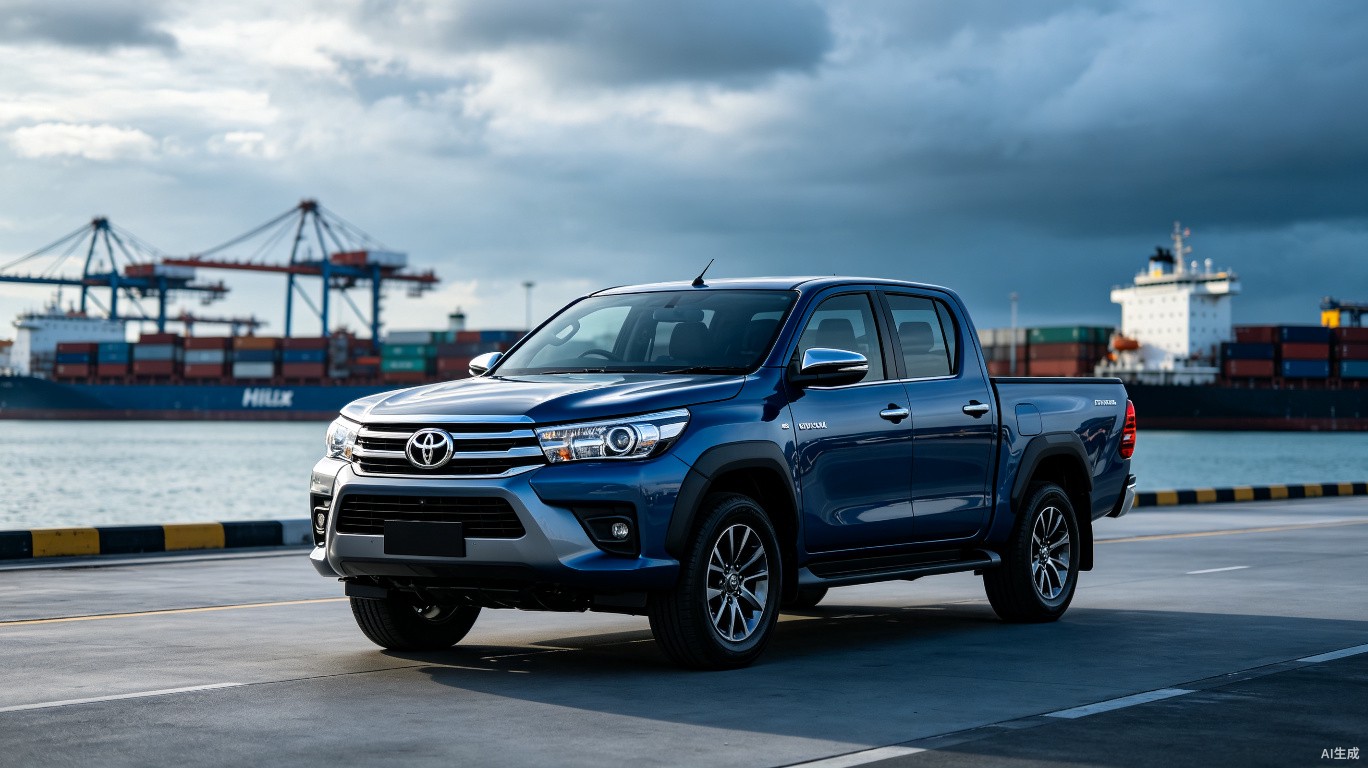 Toyota Hilux – global export vehicle at Singapore port